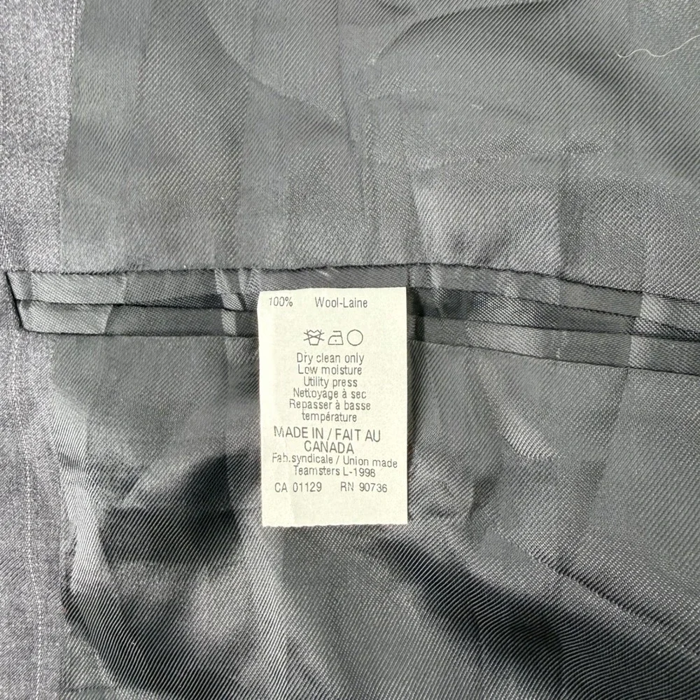 Lauren Ralph Lauren Grey Pinstripe Wool Blazer Sport Coat 44R Mens Jacket